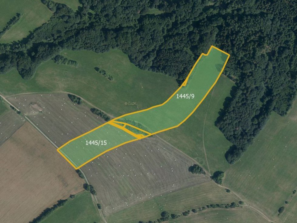 Prodej zemědělské půdy 39143 m², Horní Studénky