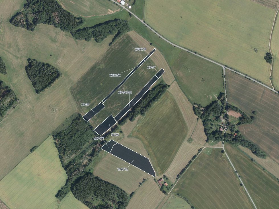 Prodej zemědělské půdy 21366 m², Habry