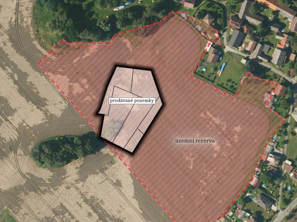 Prodej stavební parcely 5092 m², Havlíčkův Brod