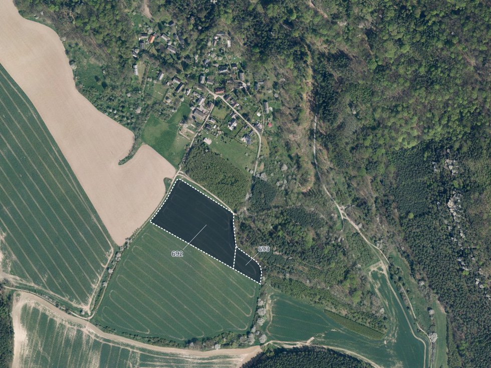 Prodej zemědělské půdy 28865 m², Blíževedly