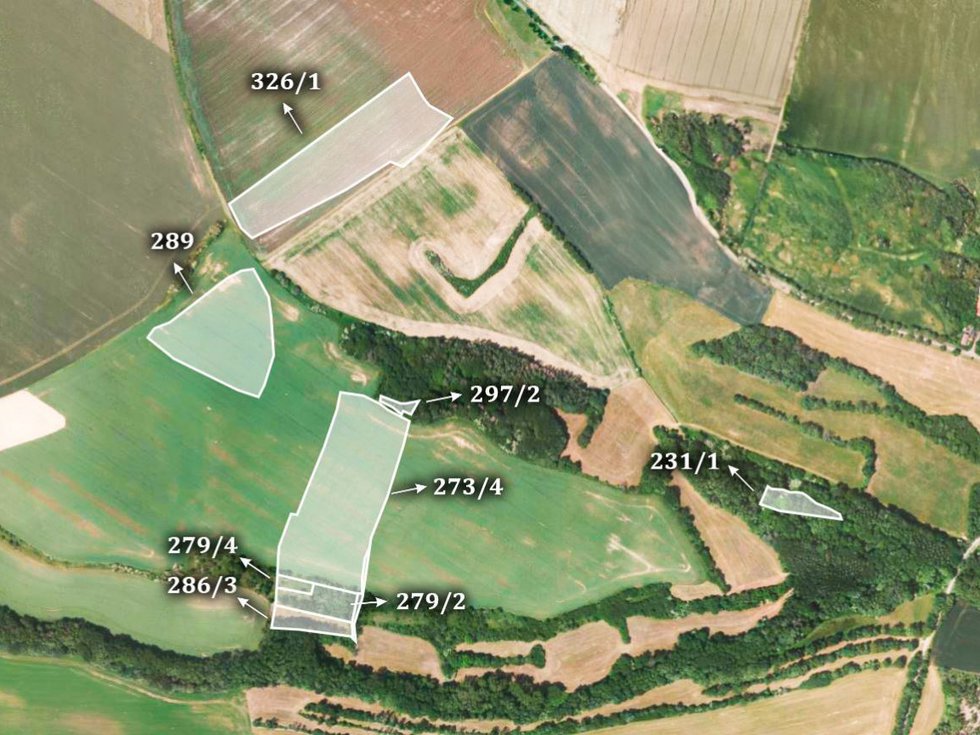 Prodej zemědělské půdy 18236 m², Miskovice