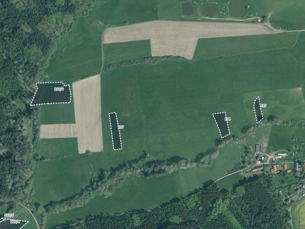 Prodej zemědělské půdy 31590 m², Vlčí