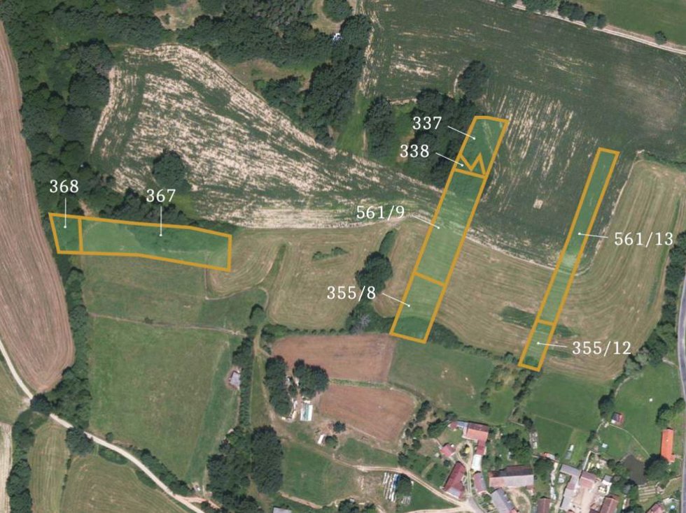 Prodej zemědělské půdy 40440 m², Slatina