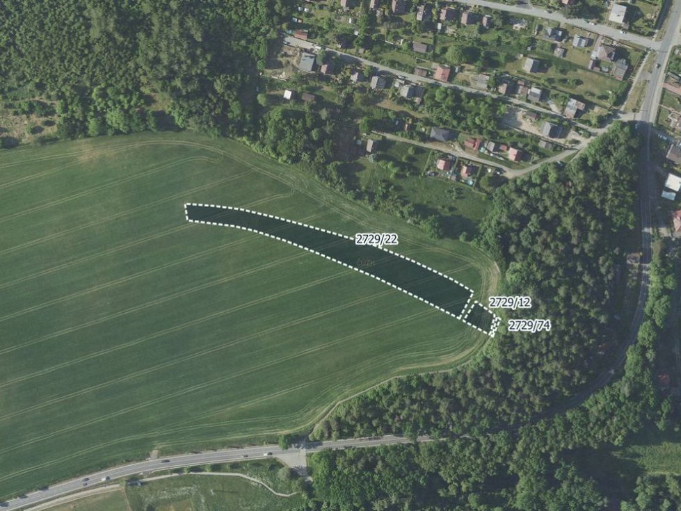 Prodej zemědělské půdy 4650 m², Zruč nad Sázavou