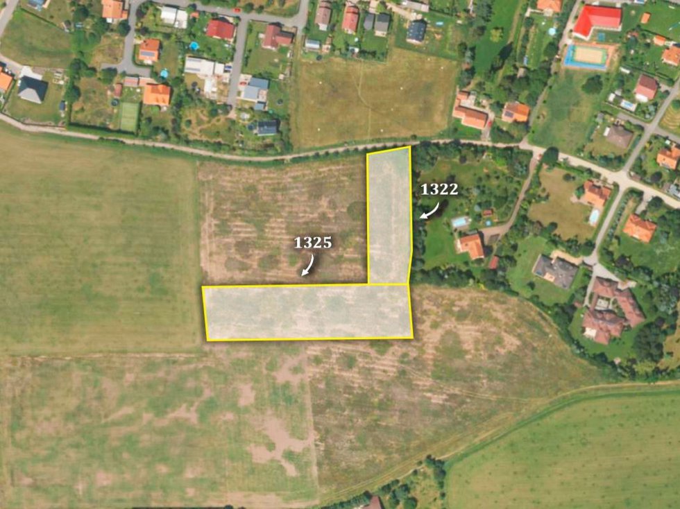 Prodej zemědělské půdy 3417 m², Úhonice