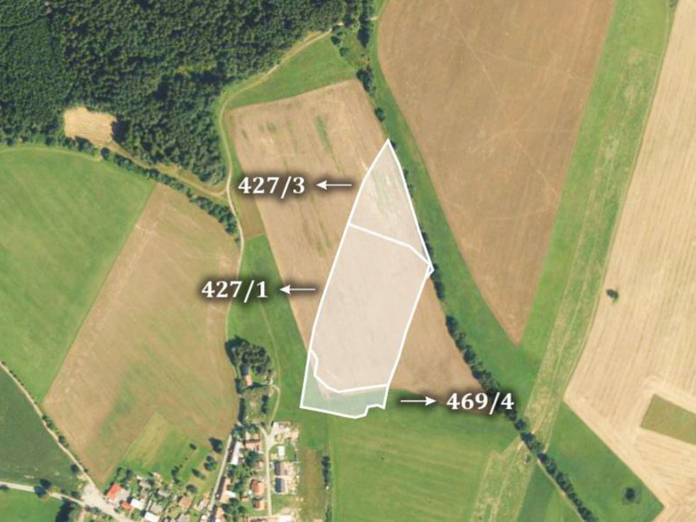 Prodej zemědělské půdy 27104 m², Buková
