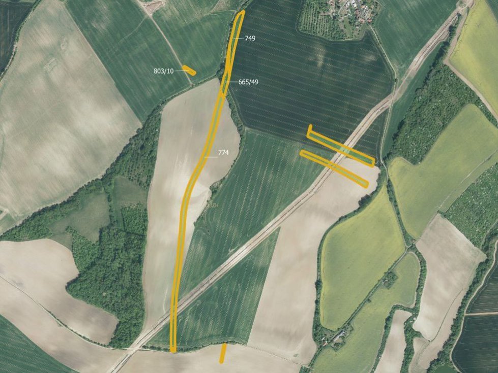 Prodej louky 9179 m², Honětice