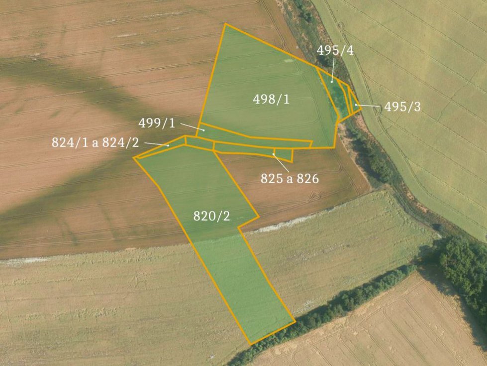 Prodej zemědělské půdy 64840 m², Oleška