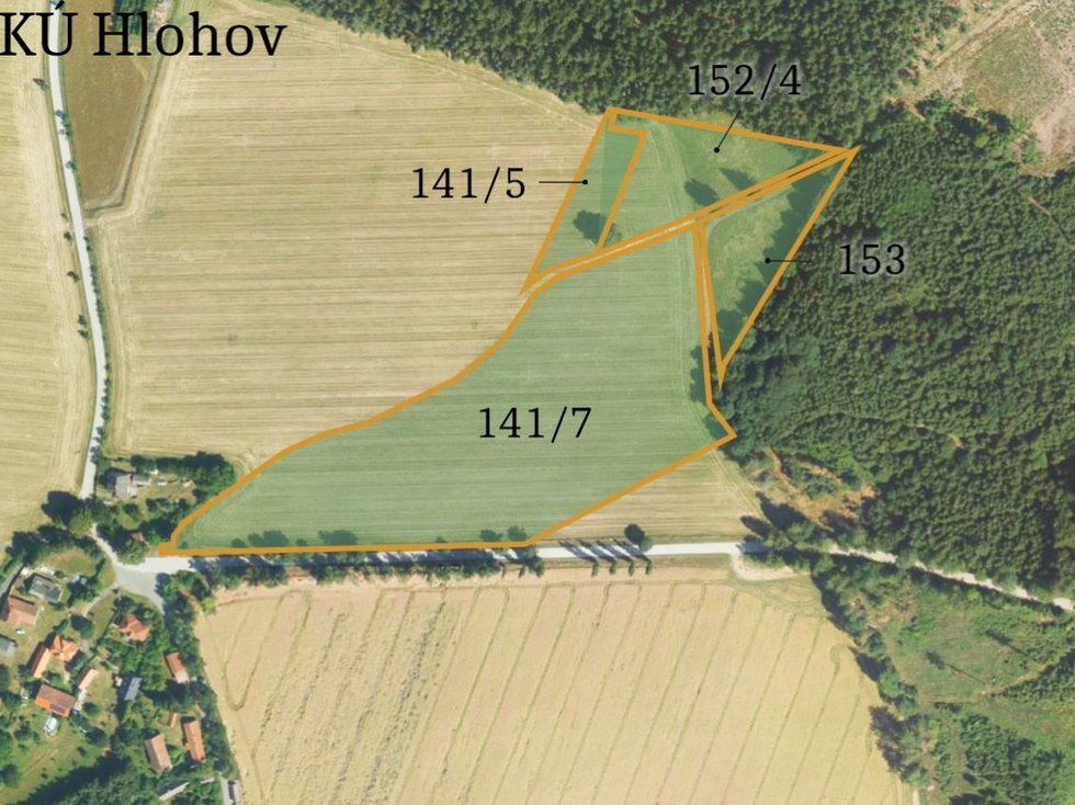 Prodej zemědělské půdy 30470 m², Číhošť