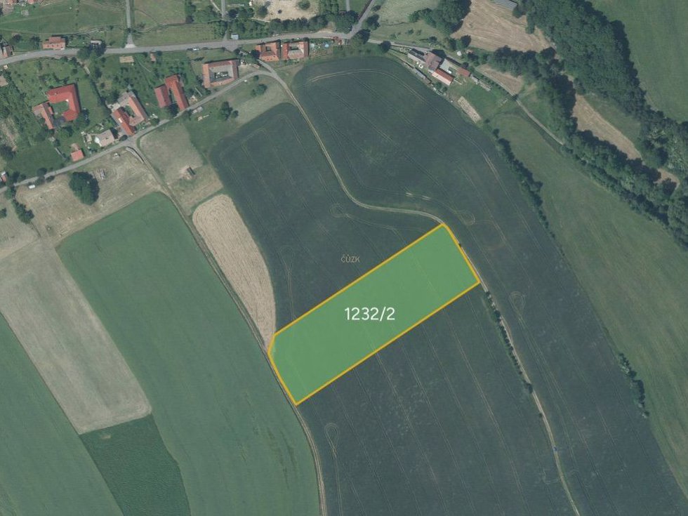 Prodej zemědělské půdy 5936 m², Luboměř