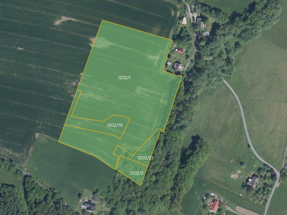 Prodej zemědělské půdy 11788 m², Janovice