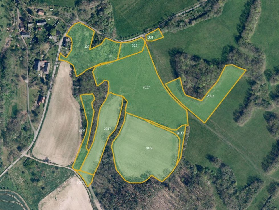 Prodej louky 11754 m², Kravaře