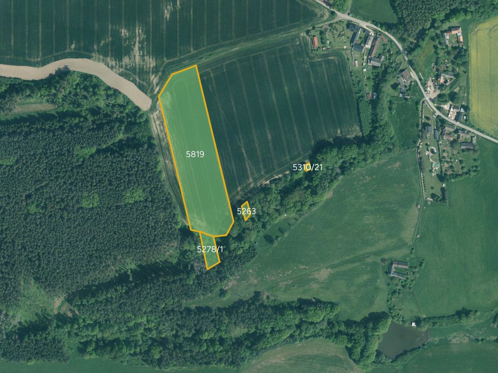 Prodej zemědělské půdy 17072 m², Slabčice