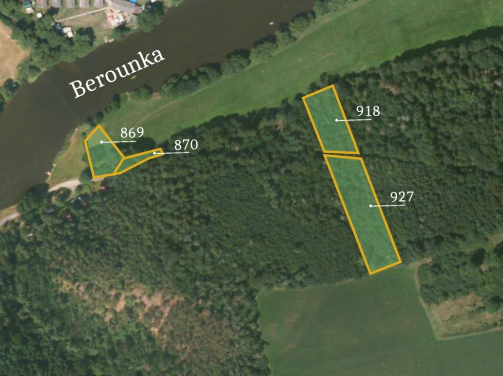 Prodej lesa 14453 m², Hradiště