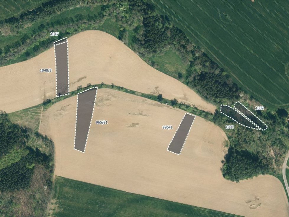 Prodej zemědělské půdy 23490 m², Šebířov