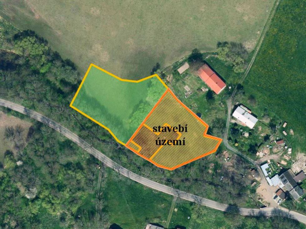 Prodej stavební parcely 5980 m², Verneřice