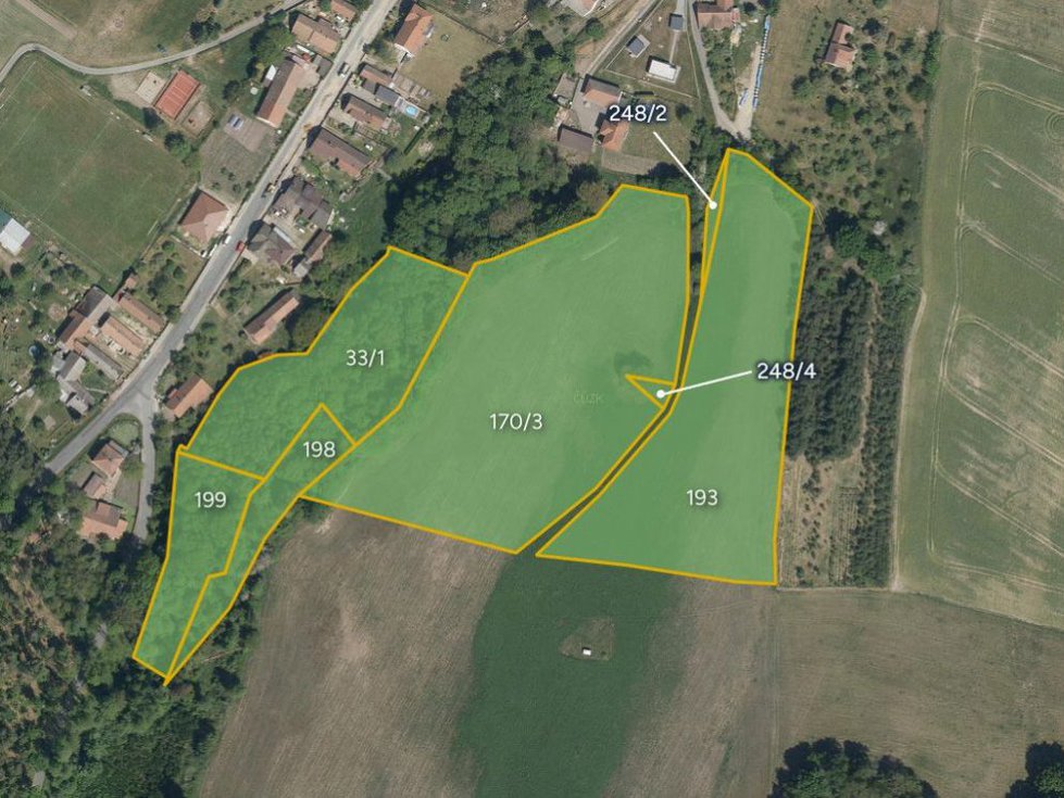 Prodej zemědělské půdy 41542 m², Jankovice