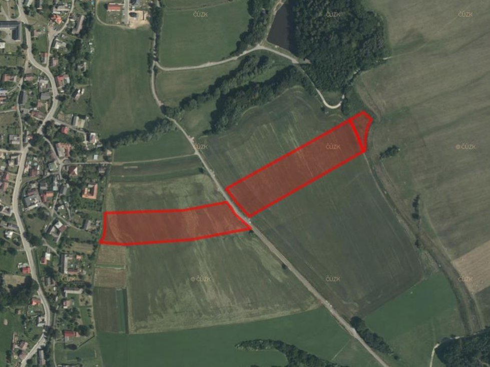 Prodej zemědělské půdy 11587 m², Tatenice