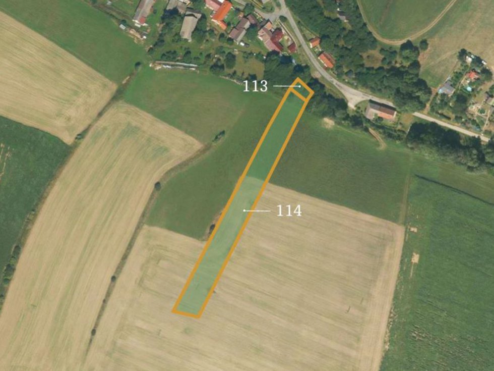 Prodej zemědělské půdy 12588 m², Hrutov