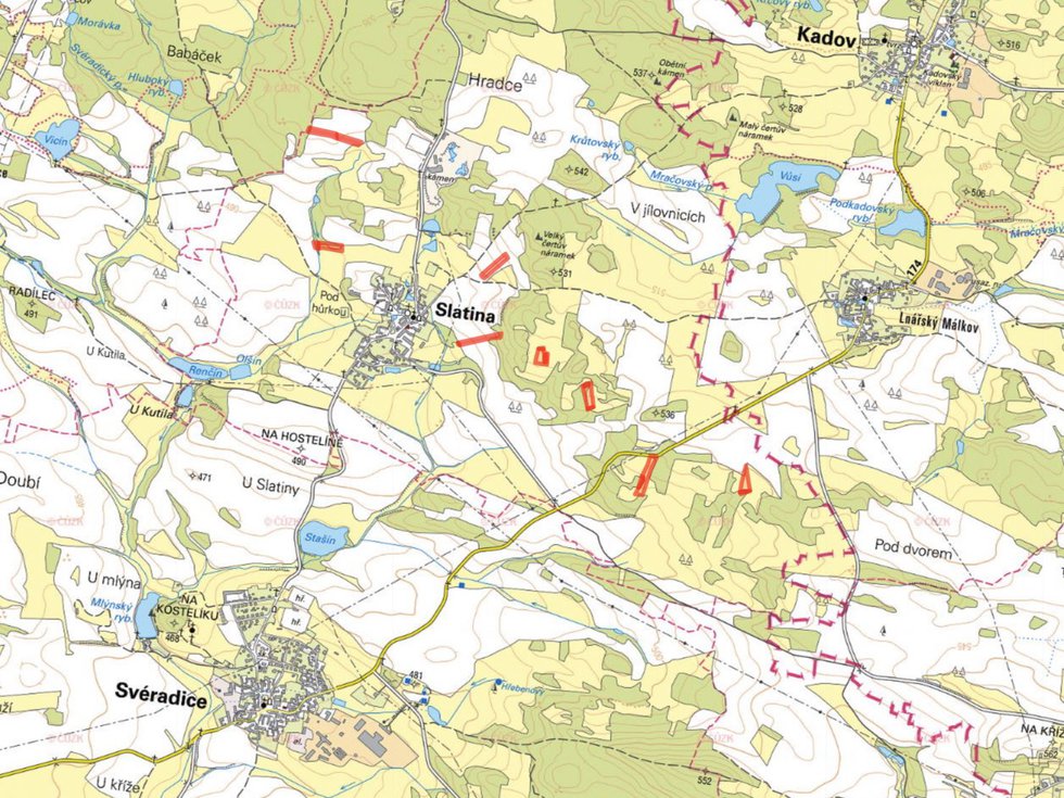 Prodej zemědělské půdy 31398 m², Slatina