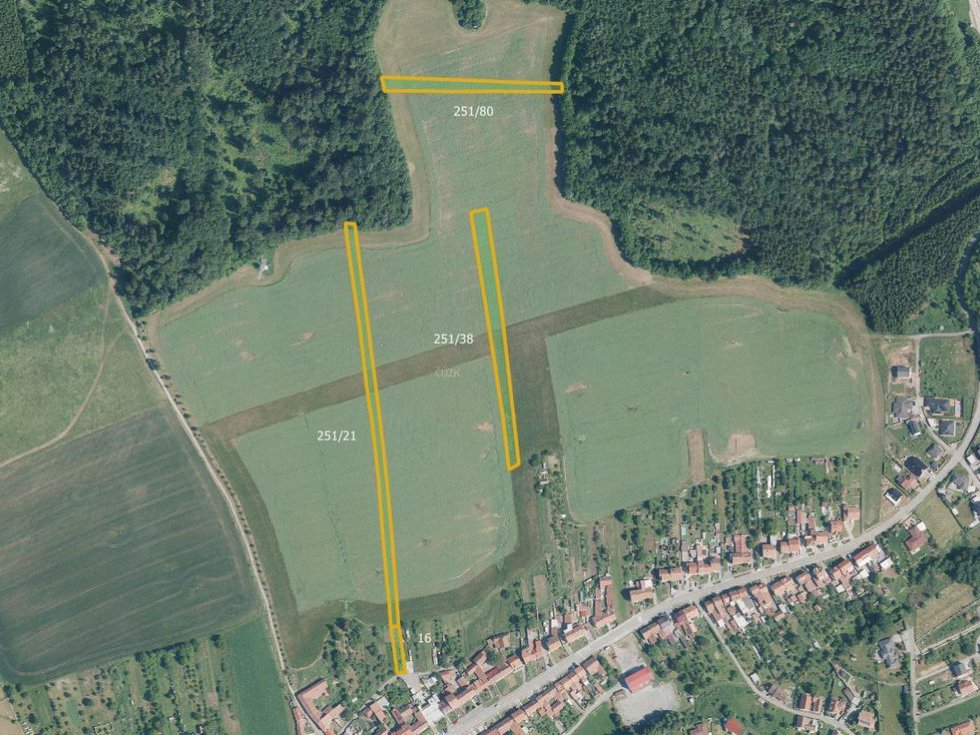 Prodej zemědělské půdy 14262 m², Březina