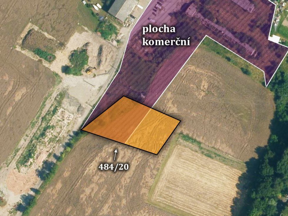 Prodej komerčního pozemku 2428 m², Pardubice