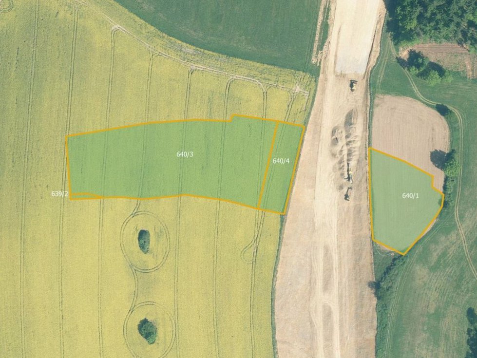 Prodej zemědělské půdy 6729 m², Boudy