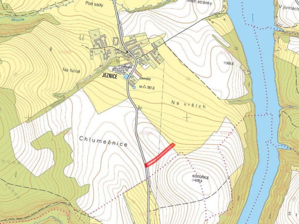 Prodej zemědělské půdy 3690 m², Hluboká nad Vltavou