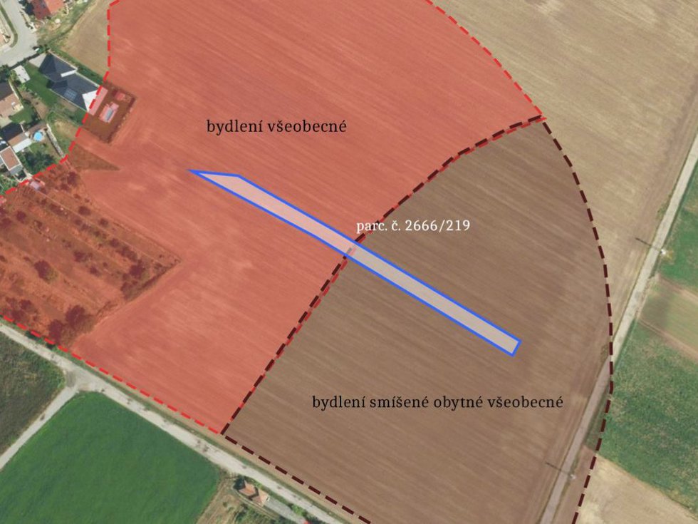 Prodej stavební parcely 1266 m², Břeclav