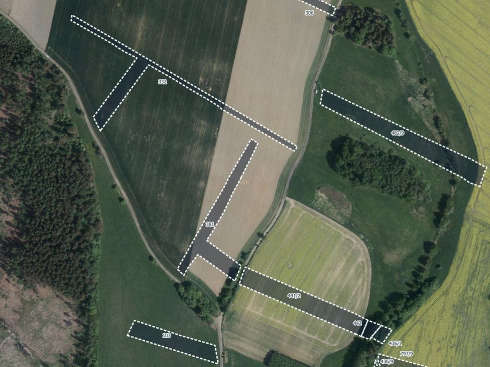 Prodej zemědělské půdy 15091 m², Želetava