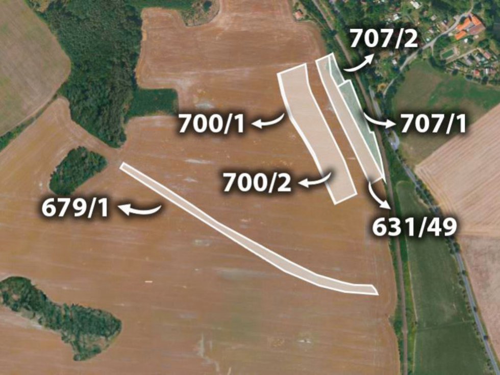 Prodej zemědělské půdy 8930 m², Blovice