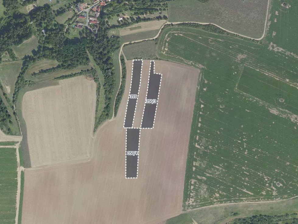 Prodej zemědělské půdy 22210 m², Vyšehořovice