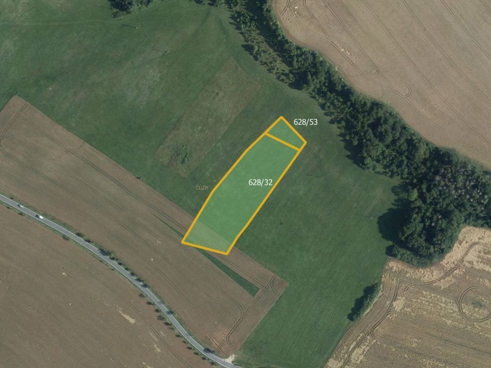 Prodej zemědělské půdy 10545 m², Střemošice