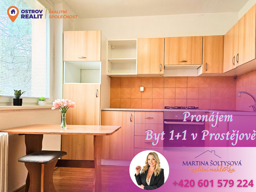 Pronájem bytu 1+1 32 m², Prostějov