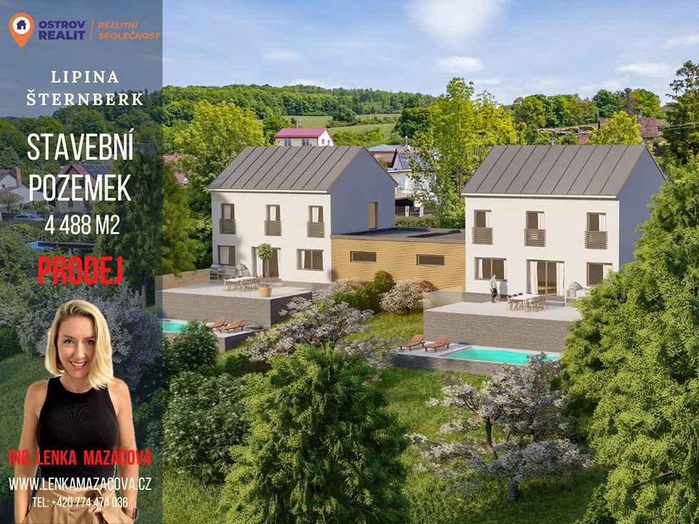 Prodej stavební parcely 4488 m², Lipina