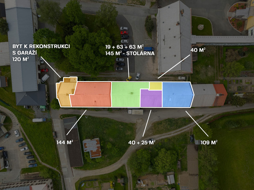 Pronájem výrobního objektu 850 m², Šumperk