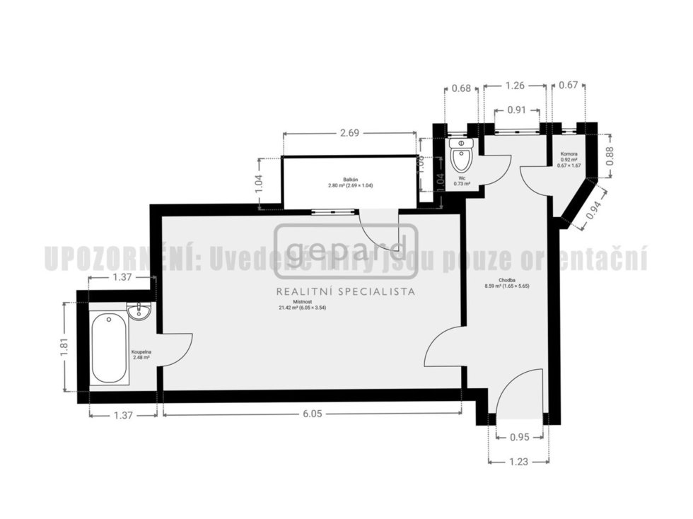 Prodej bytu 1+1 35 m², Praha