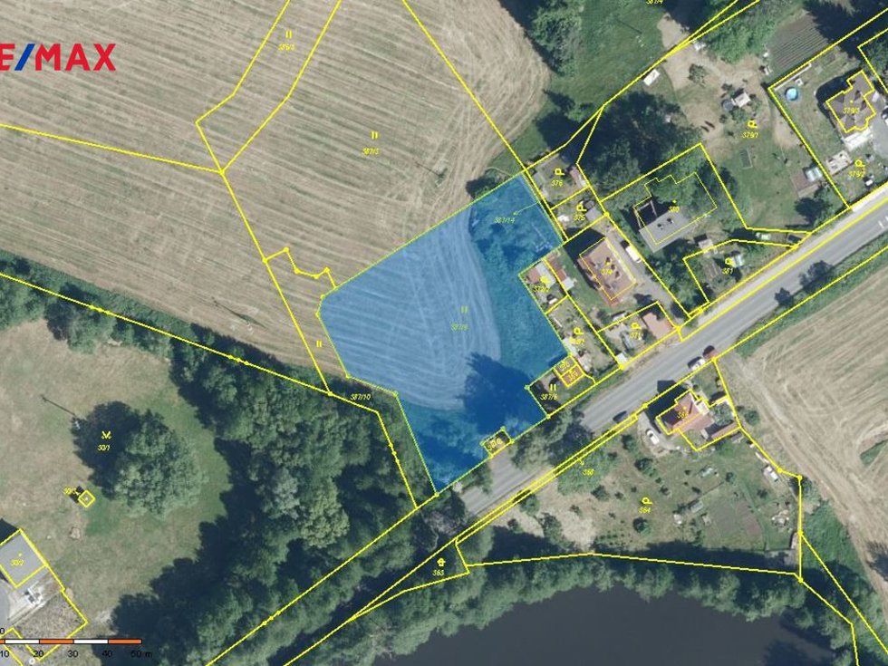 Prodej stavební parcely 3701 m², Hájek