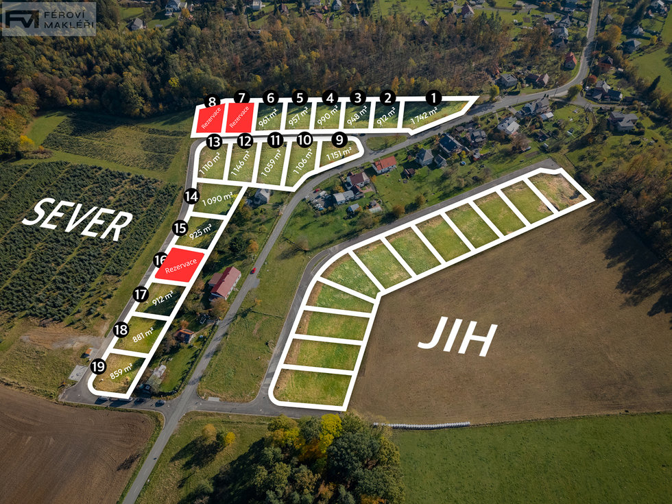 Prodej stavební parcely 912 m², Frýdek-Místek