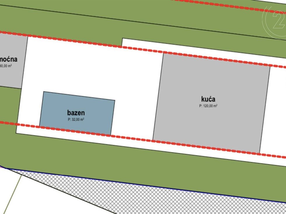 Prodej stavební parcely 1036 m²