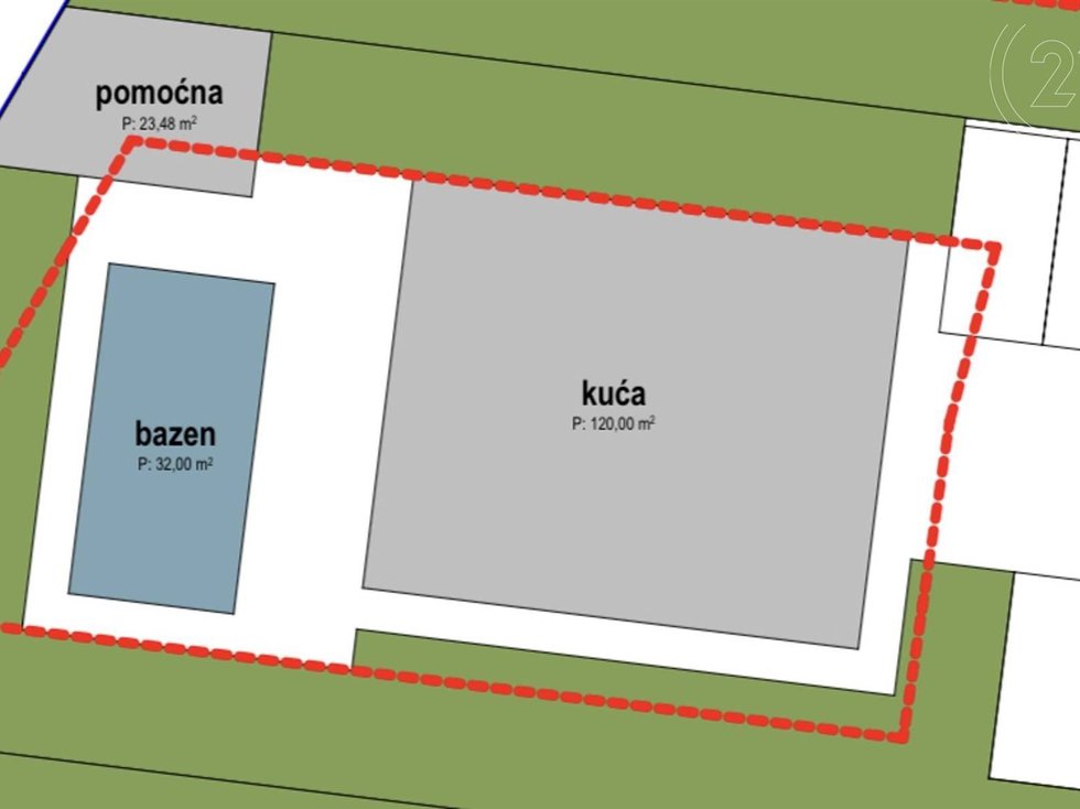 Prodej stavební parcely 563 m²