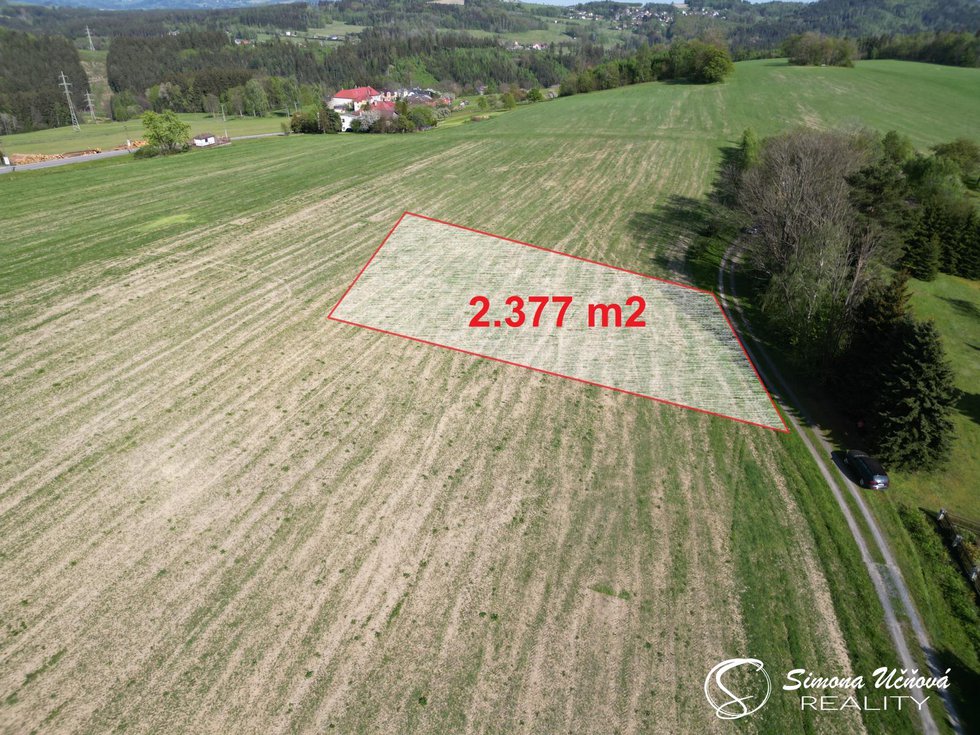 Prodej stavební parcely 2377 m², Pěnčín