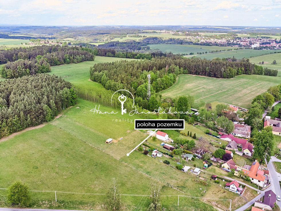 Prodej stavební parcely 1700 m², Čížkrajice