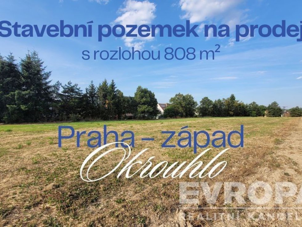 Prodej stavební parcely 808 m², Okrouhlo