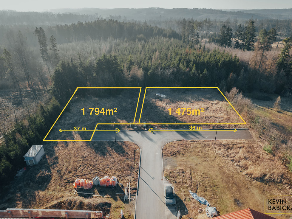 Prodej stavební parcely 1794 m², Kotvrdovice