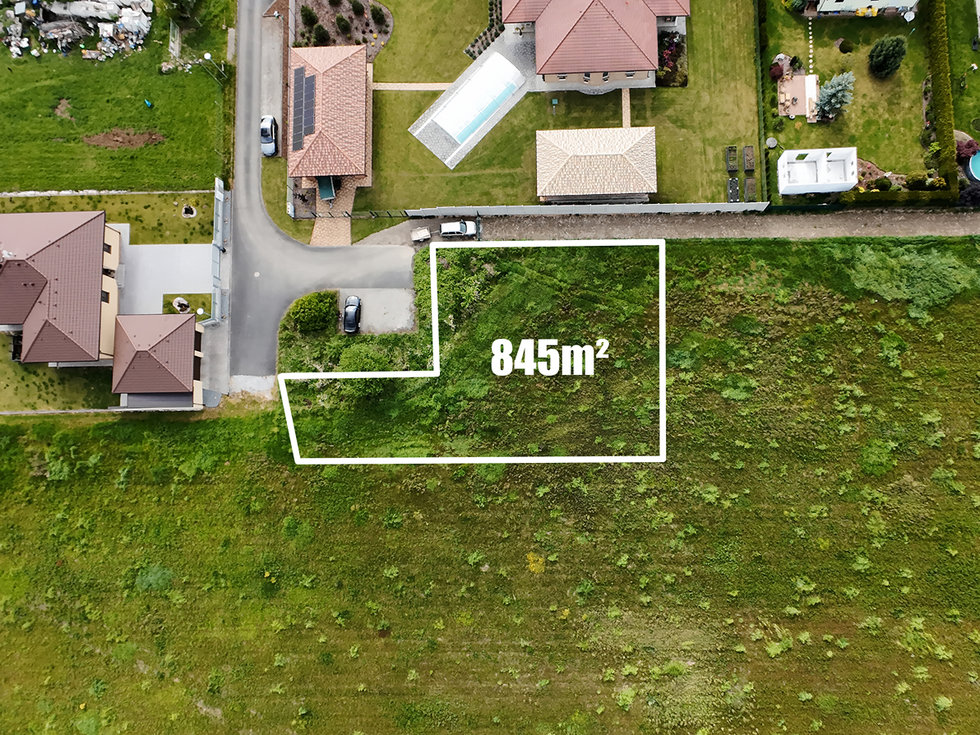 Prodej stavební parcely 845 m², Veselá