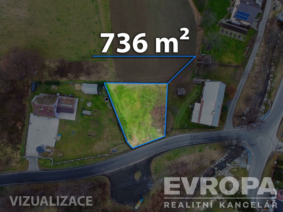 Prodej stavební parcely 736 m², Stará Červená Voda