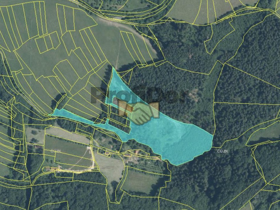 Prodej lesa 36719 m², Jablůnka