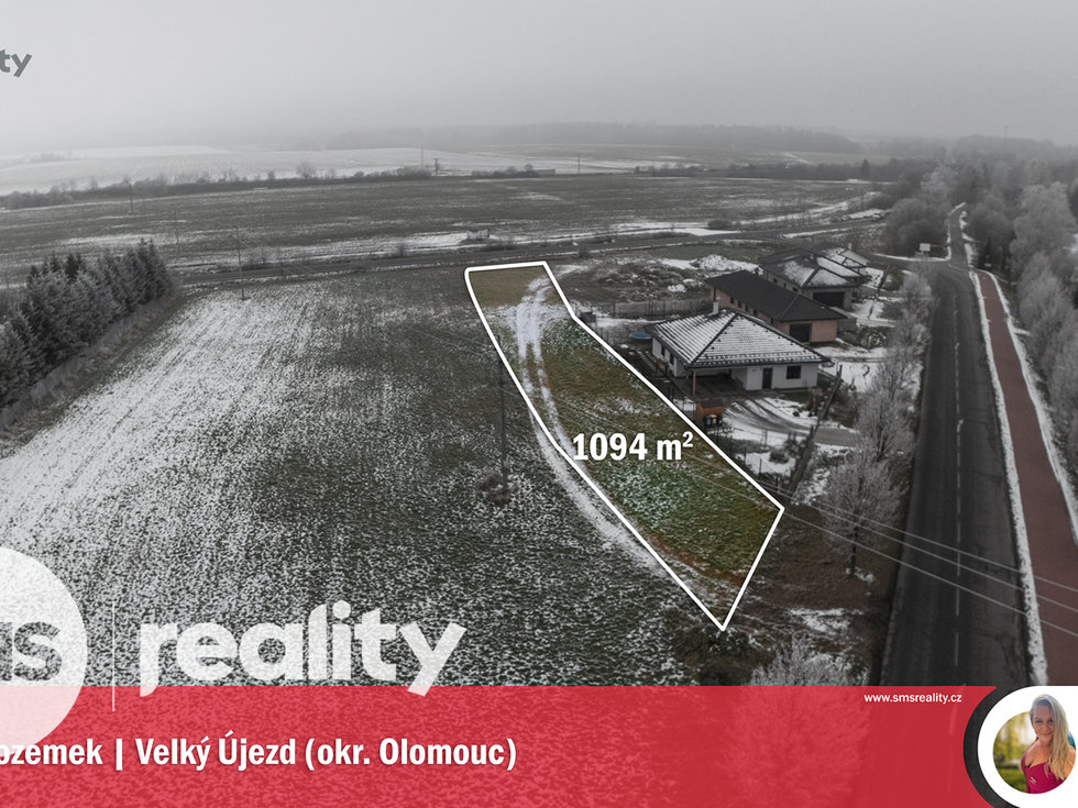 Prodej stavební parcely 1094 m², Velký Újezd