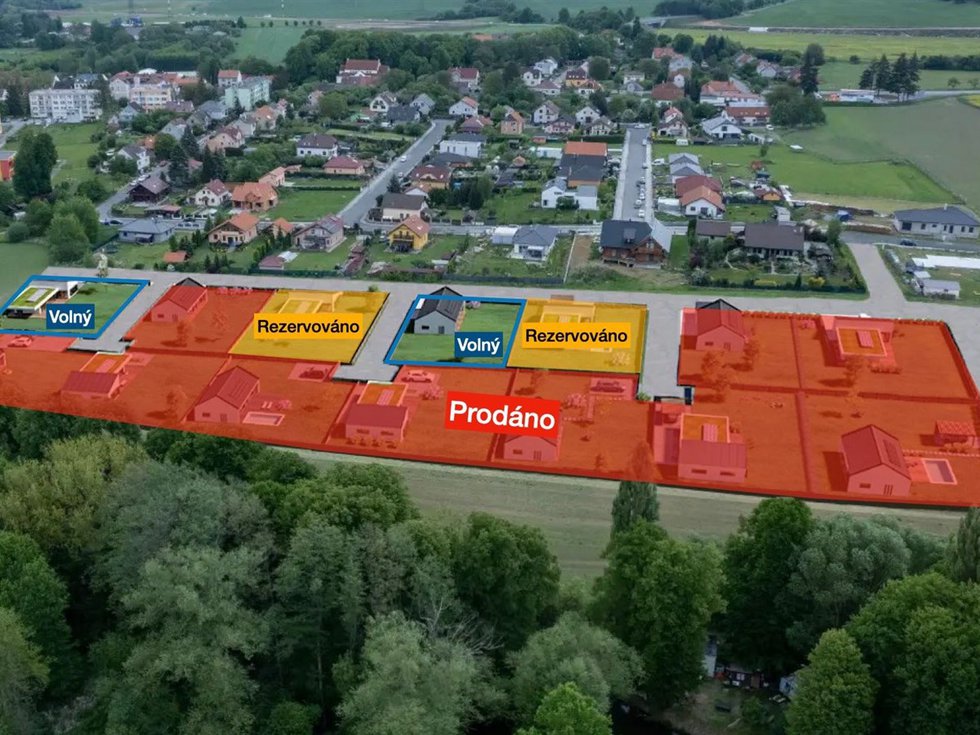 Prodej stavební parcely 1200 m², Mirotice